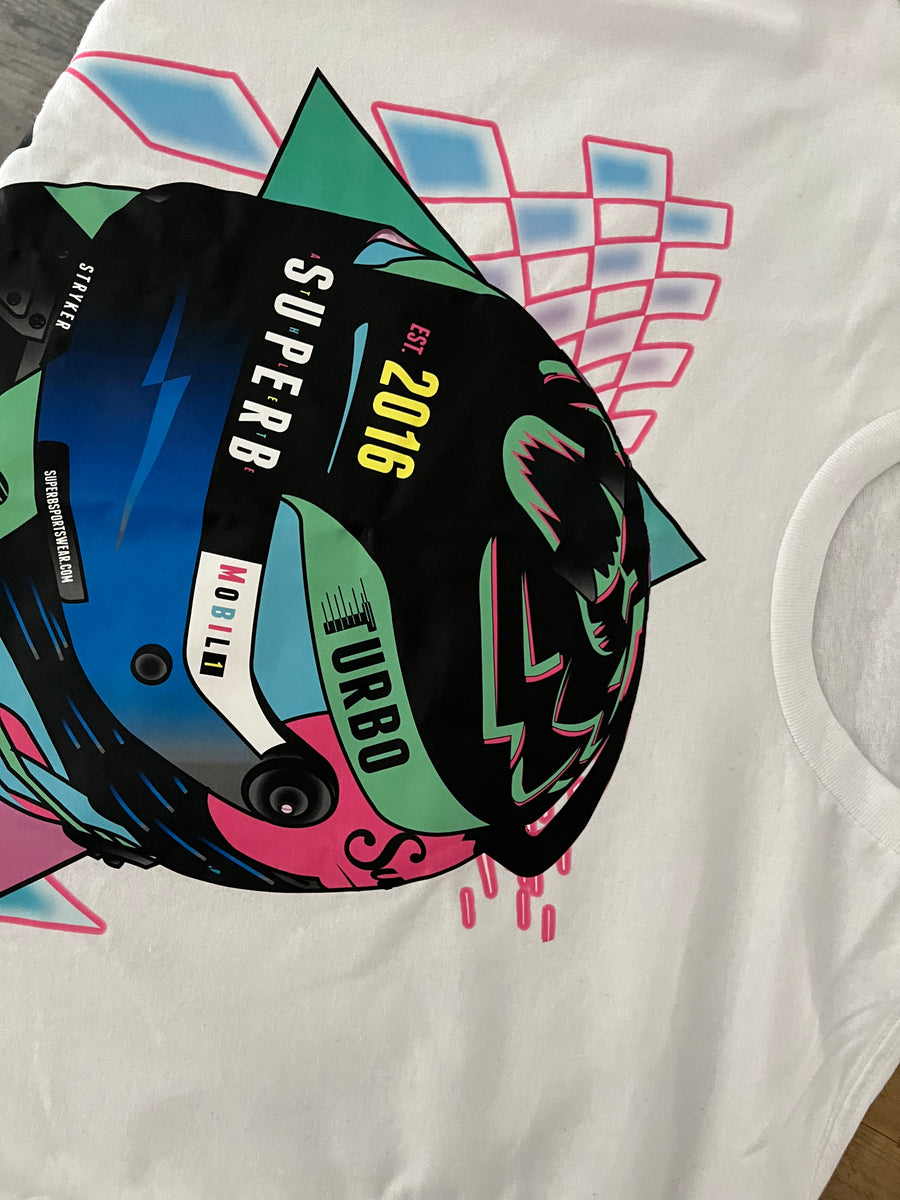 Superb Racing Tee - White